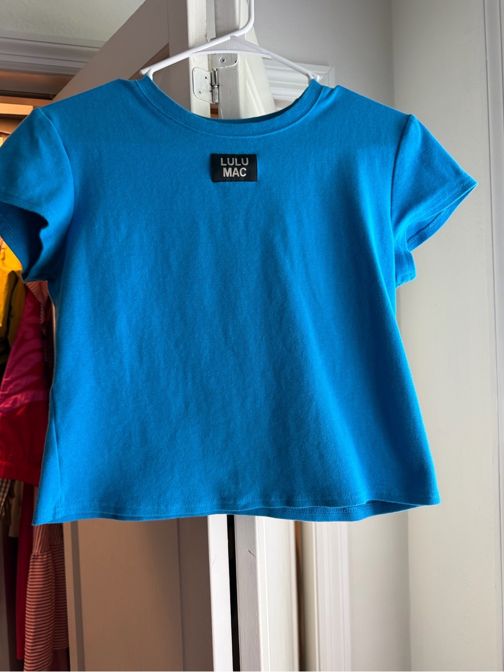 Lulu Mac Girls' Bright Blue Short Sleeve Tee